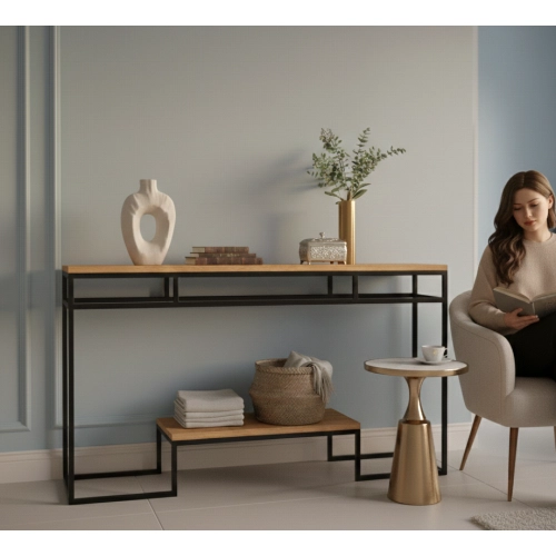 KONSOLA  DREWNO LITE DĄB OLCHA SKD-317